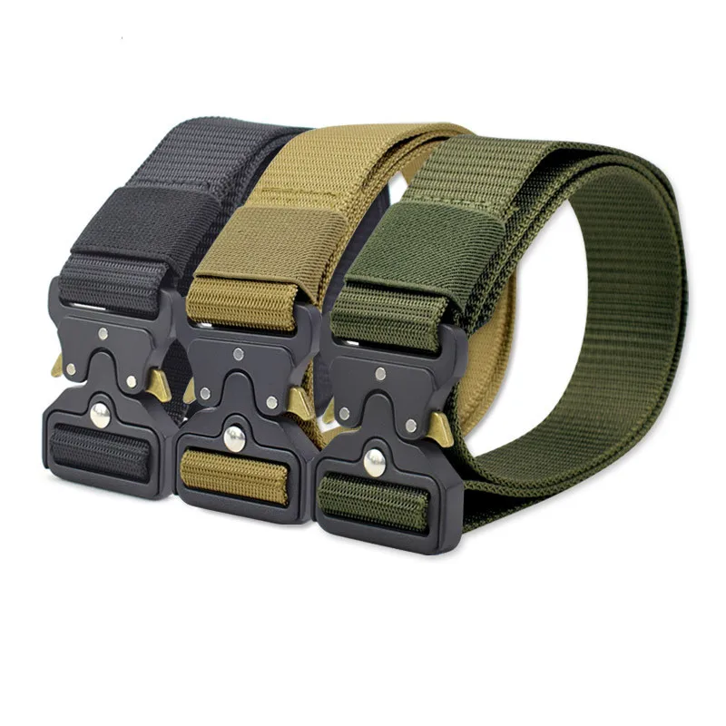 

Military Army Tactical Waist Belt Men Airsoft Heavy Duty Nylon Waistband Outdoor Waist Support Combat Belts Hunting Accessories