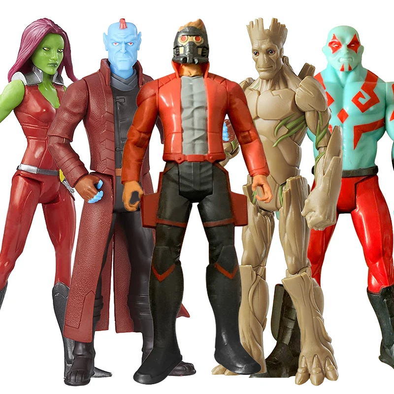 6''/15cm Marvel Guardians of the Galaxy Star-Lord Groot Gamora Yondu Rocket Raccoon Drax Action Figure Collection Toy For Kid |