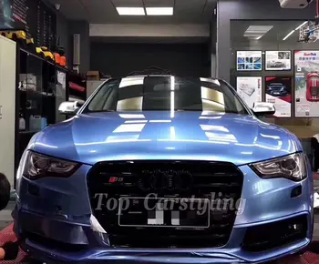 

misty Blue Gloss Metallic Vinyl Wrap film For whole car wrap foil Covering foil PROTWRAPS Low tack glue 1.52X20m 5x65ft roll