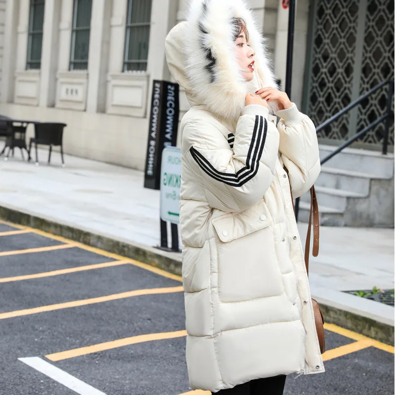 

Cotton-padded Clothes Women's 2019 Winter New Style Mid-length down Jacket Cotton-padded Clothes Loose-Fit down Coat INS Student