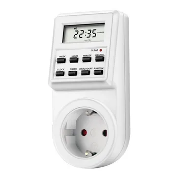 

European small screen timer German timer socket kitchen timer switch socket electronic timer