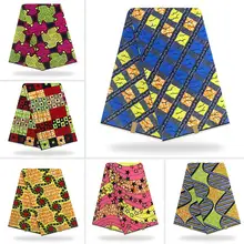 Настоящий воск tissus гарантированный настоящий голландский воск 6 ярдов/лот хлопок tissus воск высокого качества африканские тканевые с принтом