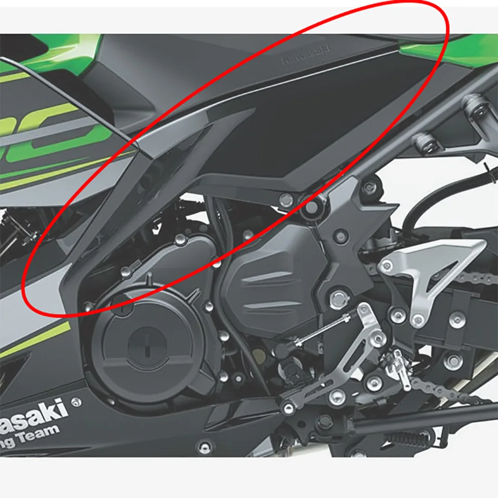Для Kawasaki ninja400 Ninja 400 Настоящее углеродное волокно средняя панель рамка крышка Средний обтекатель для Ninja400