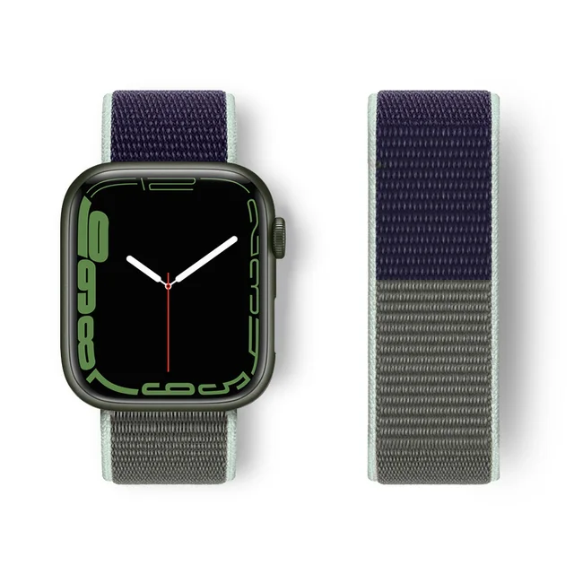 Nylon Strap for Apple Watch Band Series 765 45mm 41mm44mm 40mm  Smartwatch Watchband Belt Sport Bracelet on iWatch 4 3 42mm 38mm Khaki