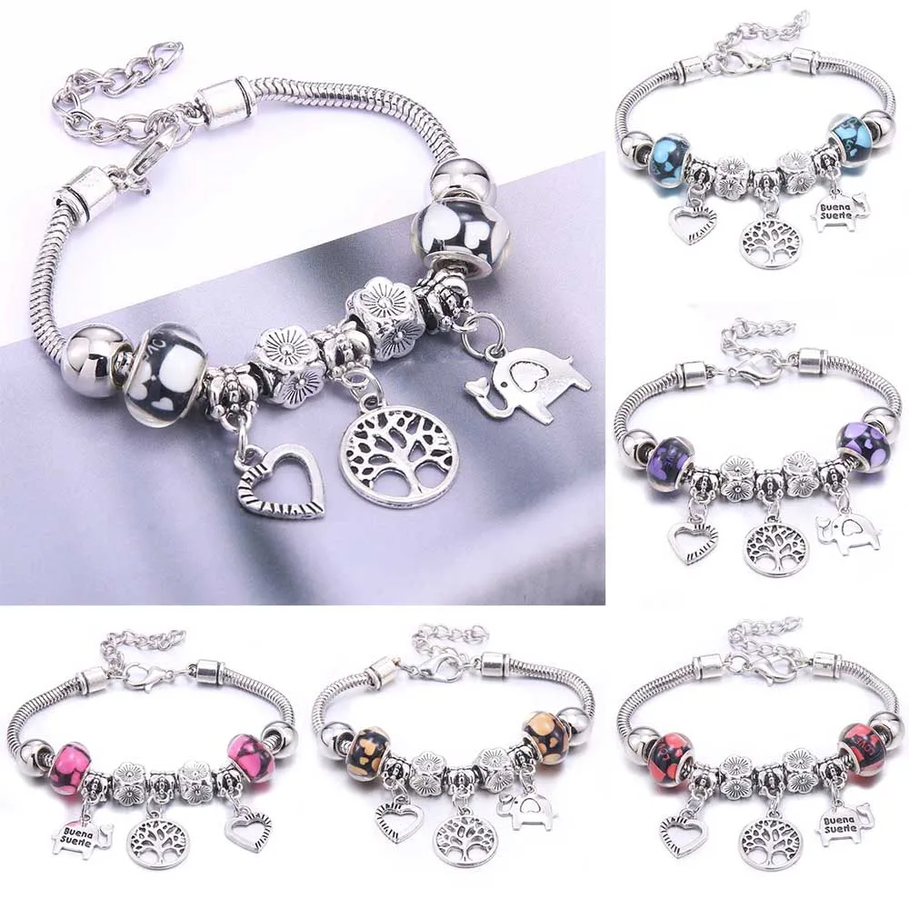 Besparing Alvast Paar Charm Armband & Bangles Boom Van Leven Hart Kralen Armbanden Merken  Armbanden Fit Vrouwen Meisje Vriendschap Gift Fijne Sieraden - AliExpress