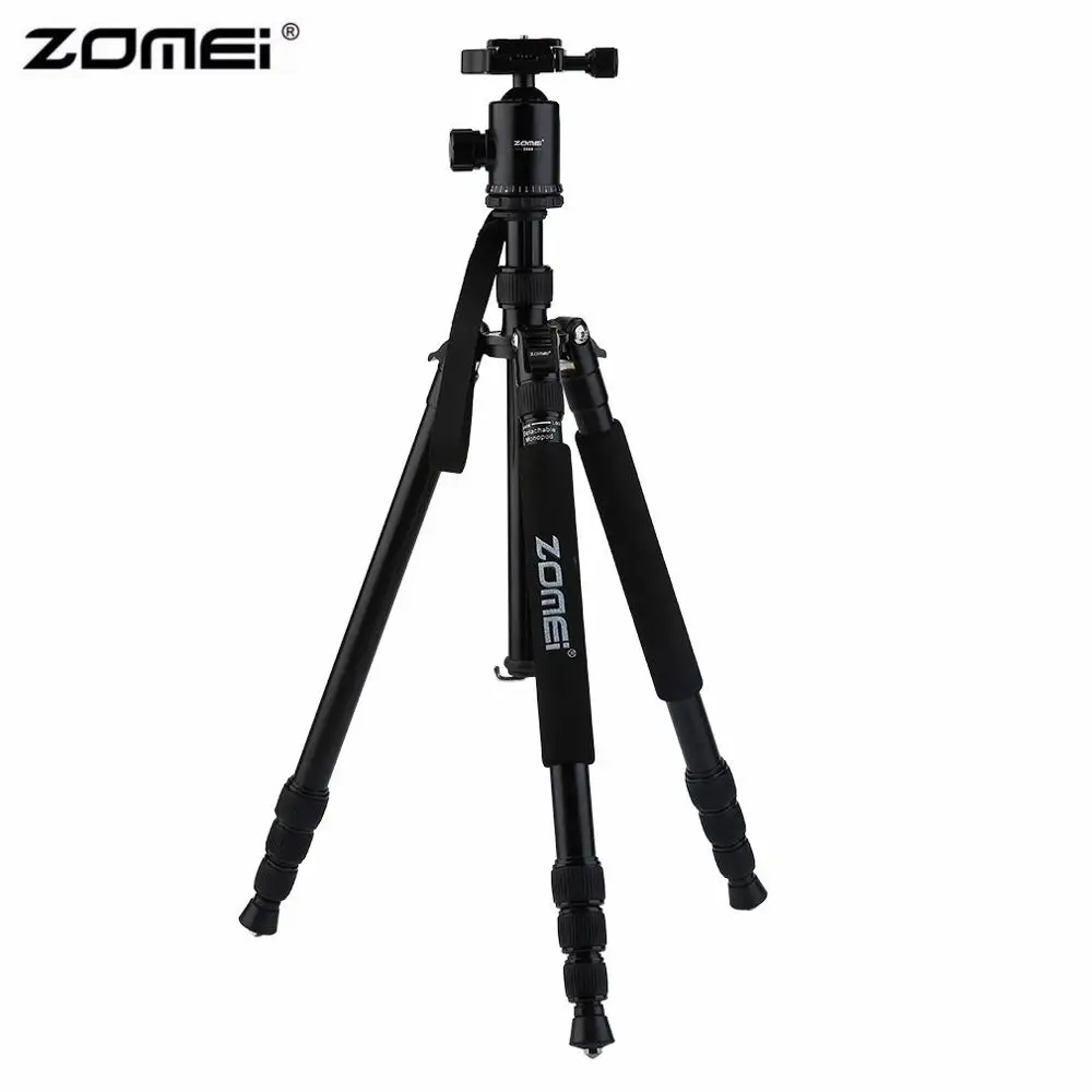 Black Zomei Z888 портативный стабильный штатив для цифровой камеры из магниевого сплава, монопод с шаровой головкой для цифровой SLR DSLR камеры - Цвет: Black