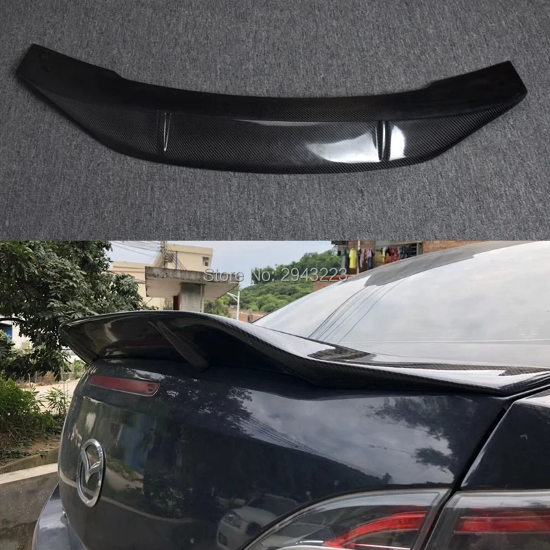 

For Mazda 6 spoiler 2009-2015 Car Accessories High Quality Real Carbon Fiber Rear Trunk Boot Lip Spoiler Wing Decoration