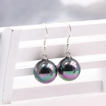 

Trendy Shell Pendant 925 Sterling Silver Earring for Women Natural Sea Shells Jewelry Wedding Dangle Earrings Earrdrop Gift B41