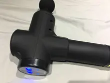 Pantalla LCD masaje arma profundo masajeador muscular dolor muscular cuerpo masaje de cuello ejercicio de relajación adelgazar la alivio del dolor