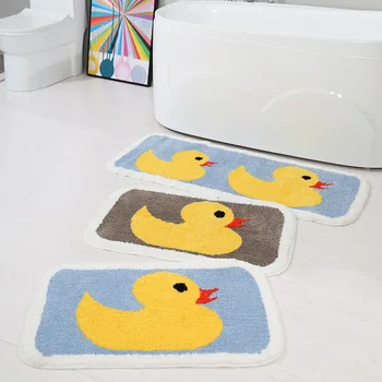 

Flocking Simple Household Kitchen Bathroom Door Water Non-slip Mats Bedroom Living Room Carpet Mats