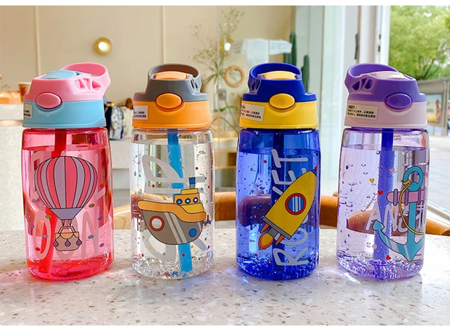 realme Bottled Water Diagonal Water Bottle Contigo Water Bottle Children'S  Water Cup Straw Cup Anti-Fall Children's Bottle - AliExpress