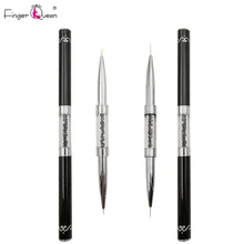 Акриловая кисть для ногтей, стразы, украшение, двусторонняя ручка для рисования, подходит для профессионального салона или домашнего использования, художественная ручка для ногтей