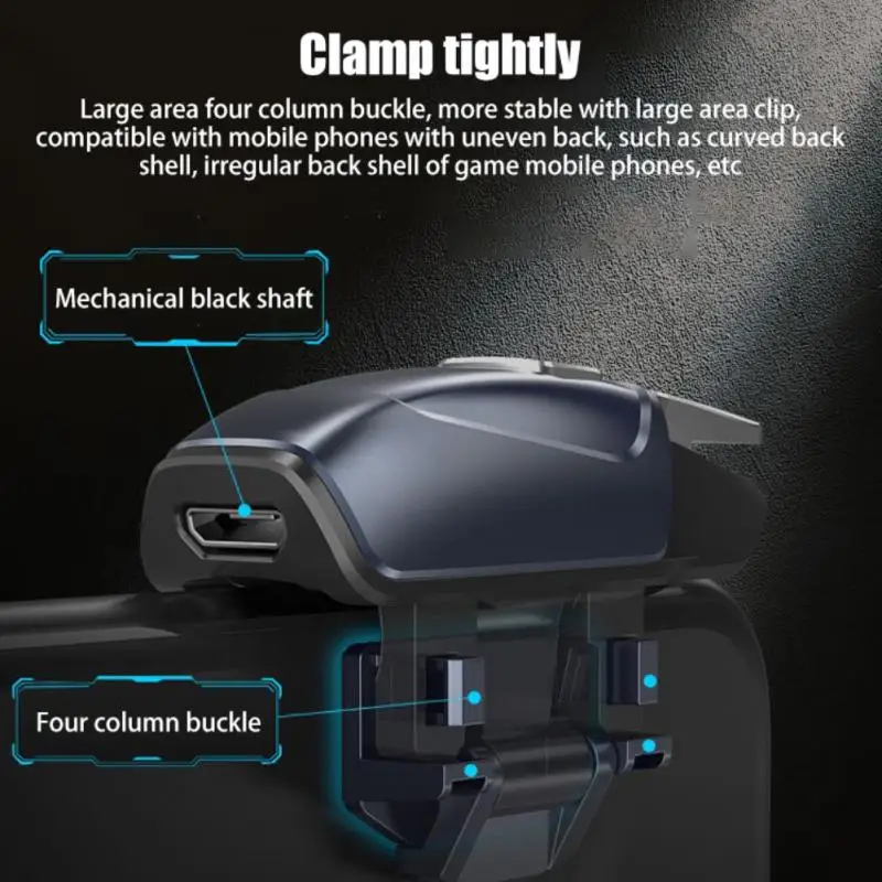 New Game Controller For Mobile Phone Auto High Frequency Click Button Gaming Joysticks Phones Trigger Gamepad For Pubg