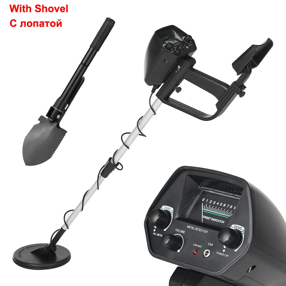 With Shovel KKmoon MD4030 Регулируемый подземный металлоискатель детектор золота Охотник за сокровищами трекер Искатель металлоискатель - Цвет: With Shovel