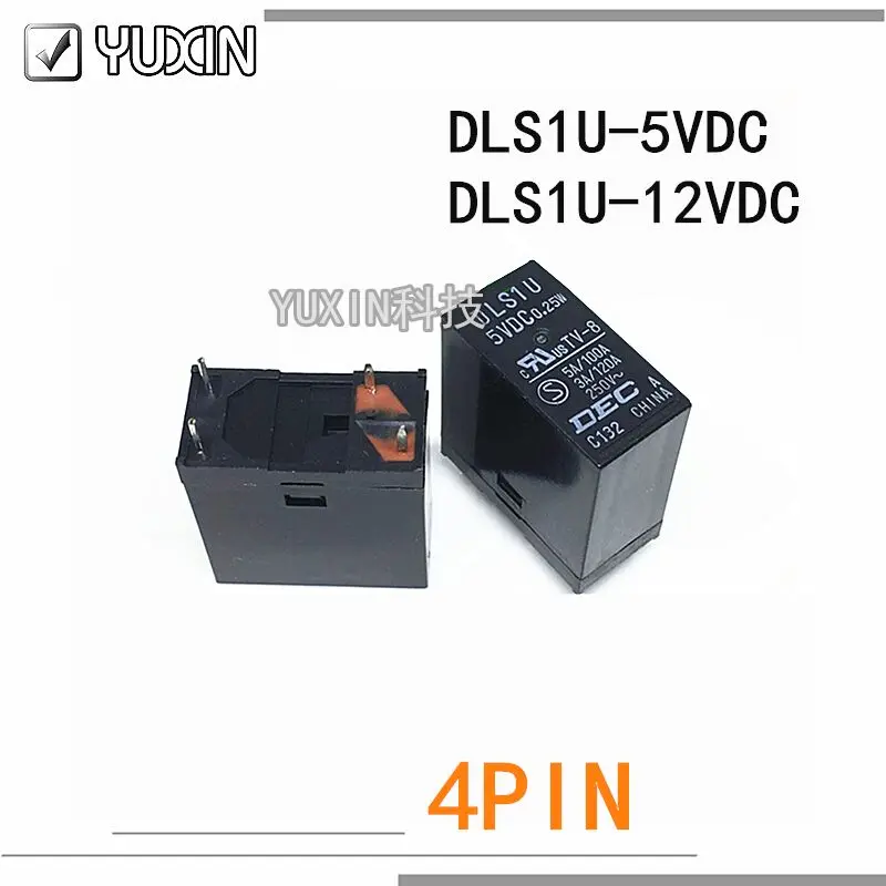 10 шт./лот 100% оригинальный новый релейный DLS1U-12VDC DLS1U-5VDC DLS1U 5В 12В 4PIN 5VDC 12VDC |