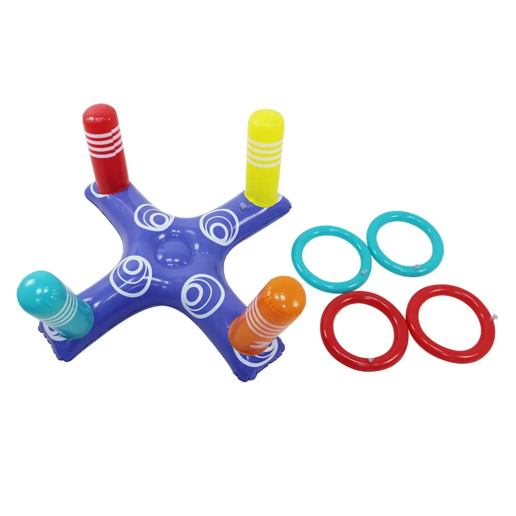 

Children and Adults Inflatable Cross Ring Toss Game Swimming Pool Toy for Beach Party Props Plaything Air Mattress