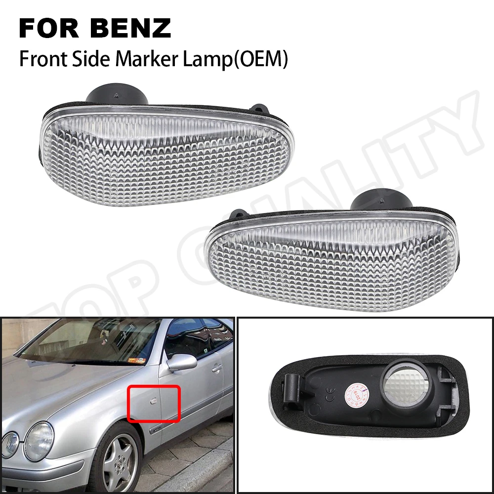 2PCS Car Front Clear OE Side Marker Light For Benz Mercedes E-Class CLK-Class Vito Sprinter CLK Convertible Vaneo Volkswagen LT |