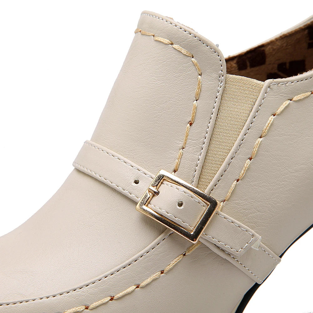 Women's High Heels Sexy Bride Party Thick Heel Round Toe Deep Mouth High Heel Shoes Women shoes big size 35-43