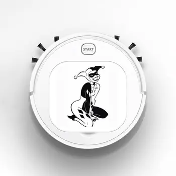 

Auto USB Sweeping 1800Pa Multifunction Smart Robot Vacuum Cleaner Dry Wet Vacuum Floor Cleaner Batman Sitting Harley Quinn