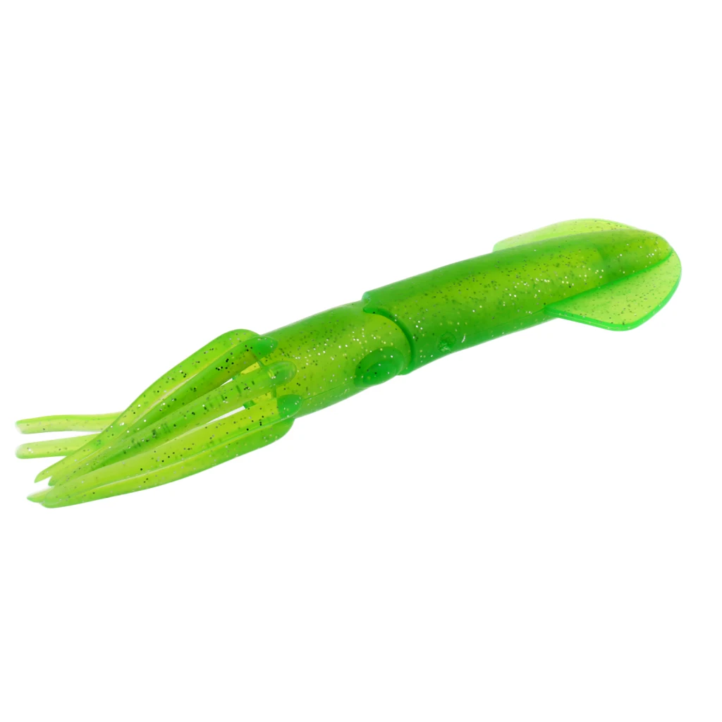 Green Squid Skirts Soft Lure 22cm/70g Sea Fishing Lures Snapper Tackle Baits