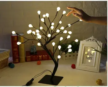 

36Lights LED Round Ball Flash Night Lights Lamp Christmas Day Bedroom Festival Decoration Atmosphere Table Lamps Desk Lights