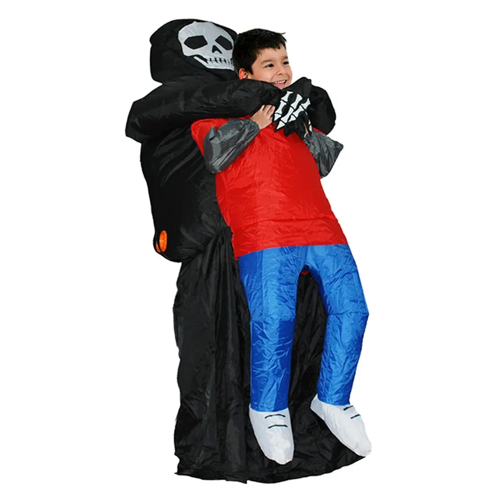 

Funny Inflatable Devil Costume Party Cosplay Blowup Costume For Adult/Children Scary Blak Party Cosplay Blowup Costume Kids Toy