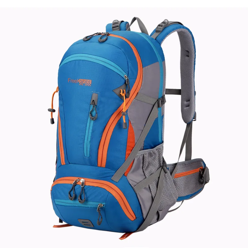 45L рюкзак для пеших прогулок Досуг нейлоновый походный рюкзак Водонепроницаемый Спортивный Рюкзак Кемпинг Охота рюкзак водонепроницаемый чехол - Цвет: Синий цвет