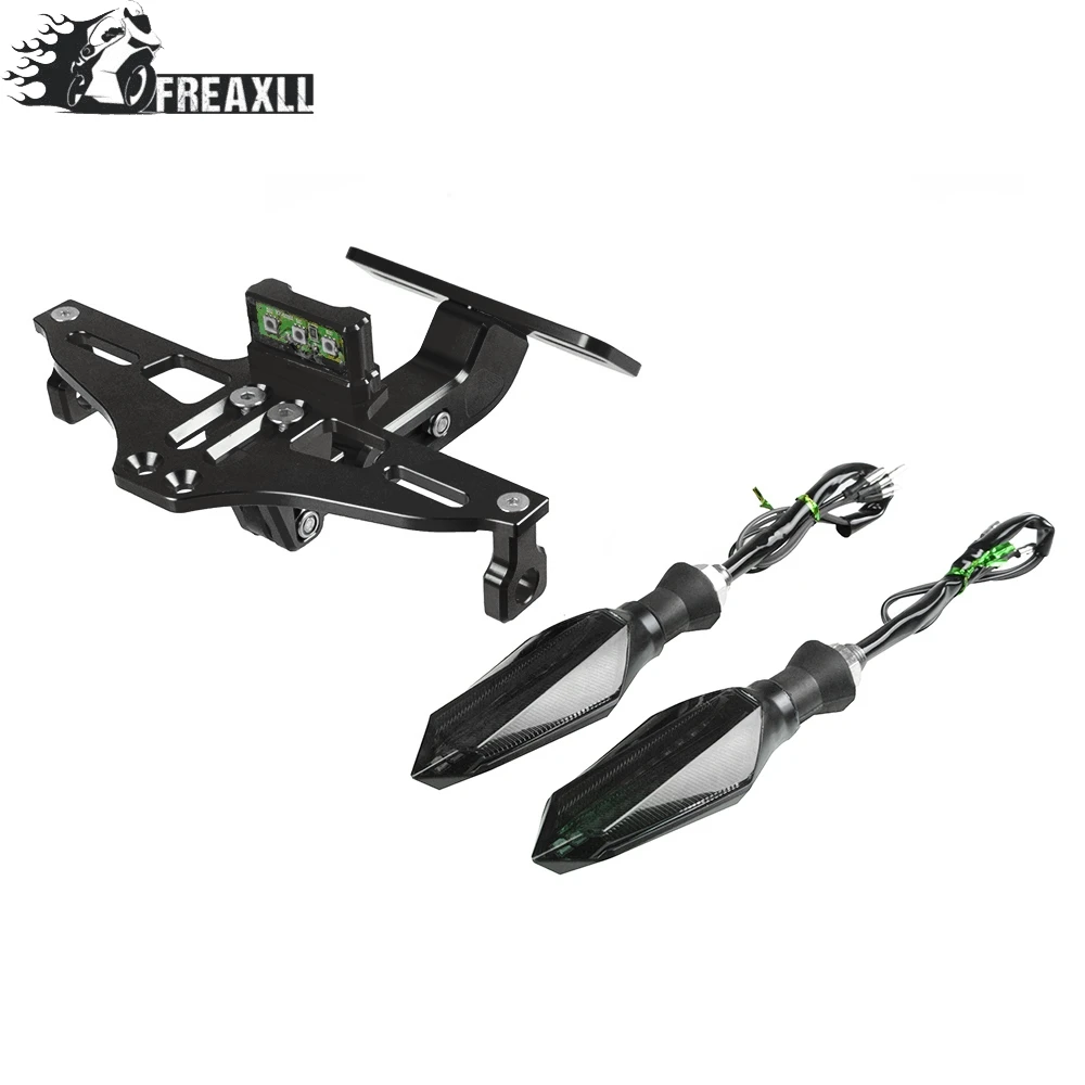 

For ducati 695 696 796 400 620 MONSTER 748 900ss ST2 ST4 999 Motorcycle License Plate Bracket Holder With LED Light Universal