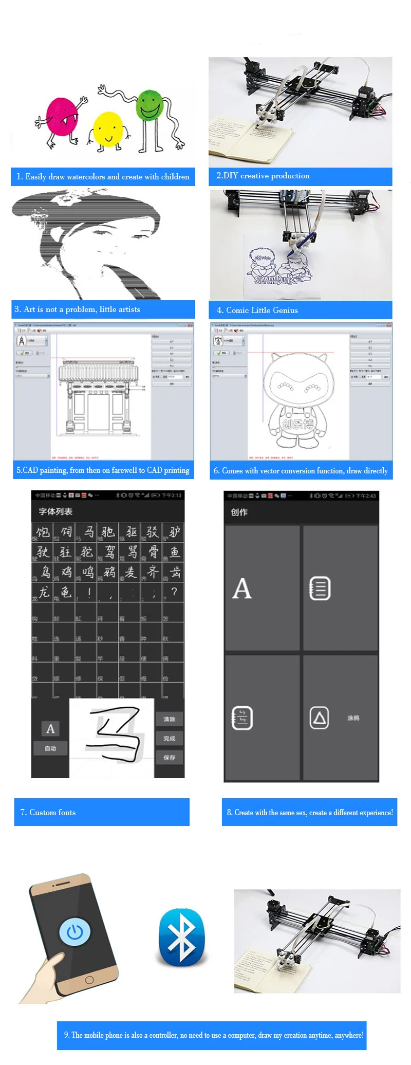 Drawbot ручка Рисование робот машина для письма надпись Corexy XY-плоттер роботизированная машина письмо машина для письма с UNO доска