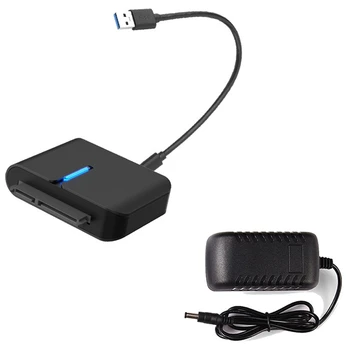 

USB 3.0 SATA Cables Converter Male to 2.5/3.5 Inch HDD/SSD Drive Wire Adapter Wired Convert Cables US Plug