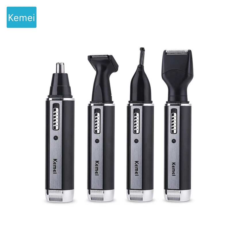 KM-6630 Kemei Бритва мужская триммер для бороды Электробритва Триммер для волос в носу многофункциональная Бритва для чистки лица 4 - Color: KM-6630