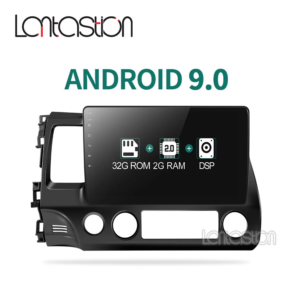 Android 9 02 + 32G DSP автомобильный dvd gps плеер для honda civic 2006-2011 Автомобильный Радио Видео