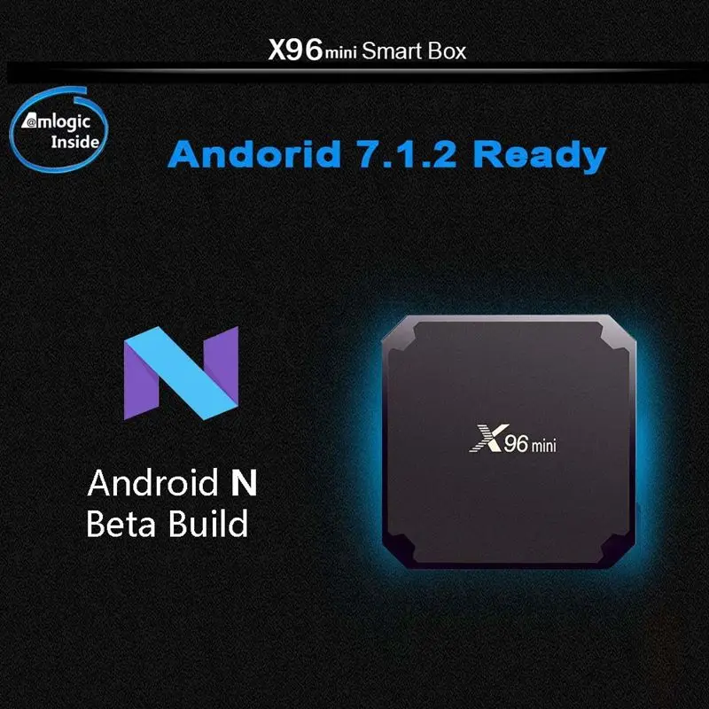 X96 мини 4K ТВ приставка Android 7.1.2 интернет медиаплеер 2,4 ГГц WiFi 16G ЕС вилка