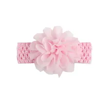 Стиль Европа и Америка дети цветок лента для волос шифон цветочный головной венок детская лента для волос вязаная головная повязка младенческие волосы Acc