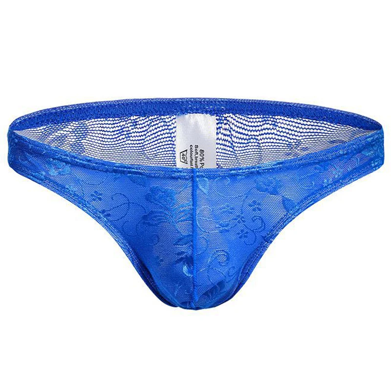 Men's Briefs Gay Underwear Men Panties Transparent Lace Briefs Bikini Man Thong Male Mesh Lingerie Bulging Penis Pocket T Pants 6