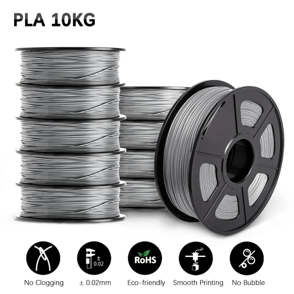 SUNLU PLA 3D Printer Filament 10 Rolls/Set PLA PLUS 3D Filament Bulk Sale 3D Printing Materials For 3D Pen best pla filament 3D Printing Materials