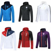 PSG куртка, ветровка с капюшоном, Survetement 19/20, Челси, AC, Манчестерский город, настоящая сумасшедшая, Barcaed, трикотажная куртка, спортивная куртка, пальто