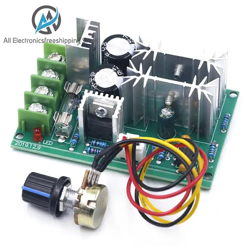 DC10 60V DC 10 60V Motor Speed Control PWM Motor Speed Controller Switch 20A Current Voltage regulator High Power Drive Module|Motor Driver| - AliExpress