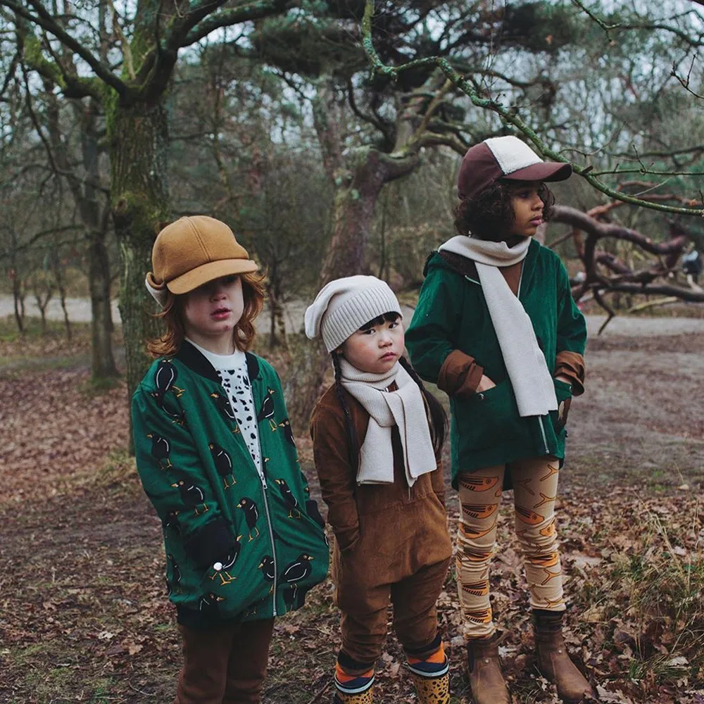 CarlijnQ детская одежда для маленьких девочек; брендовая модная осень-зима милые животные в полоску детский спортивный костюм, штаны, Детский комплект с топом одежда для подростков, девочек
