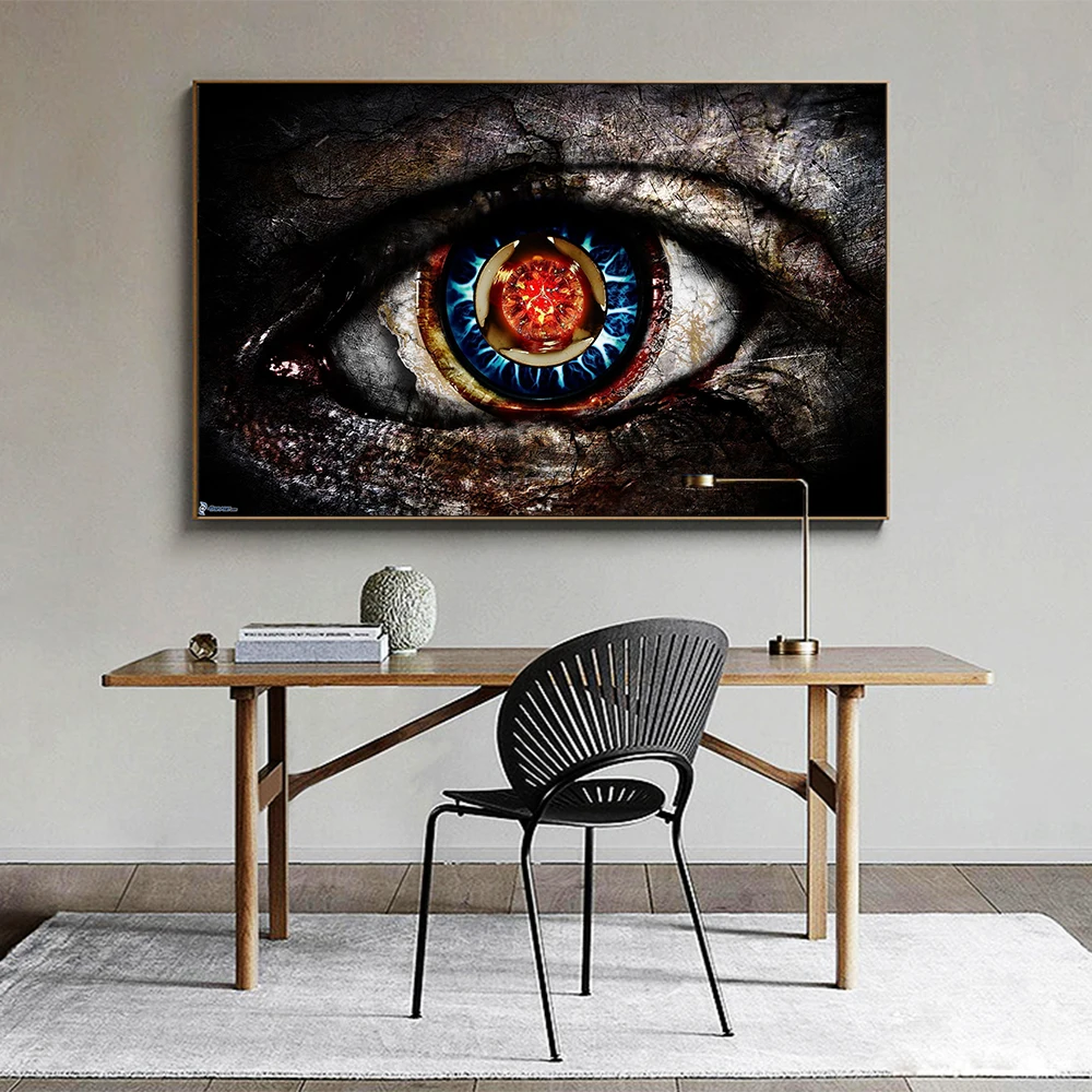 HDARTISAN-Canvas-Art-Oil-Painting-Digital-Abstract-Eye-Wall-Pictures-For-Living-Room-Home-Decor-Frameless