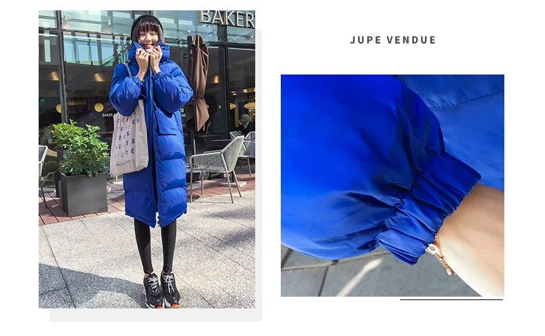 Новое льняное длинное женское пальто дамское зимнее пальто теплая зимняя куртка выше колена Хлопковая женская куртка с высоким воротником пальто размера плюс