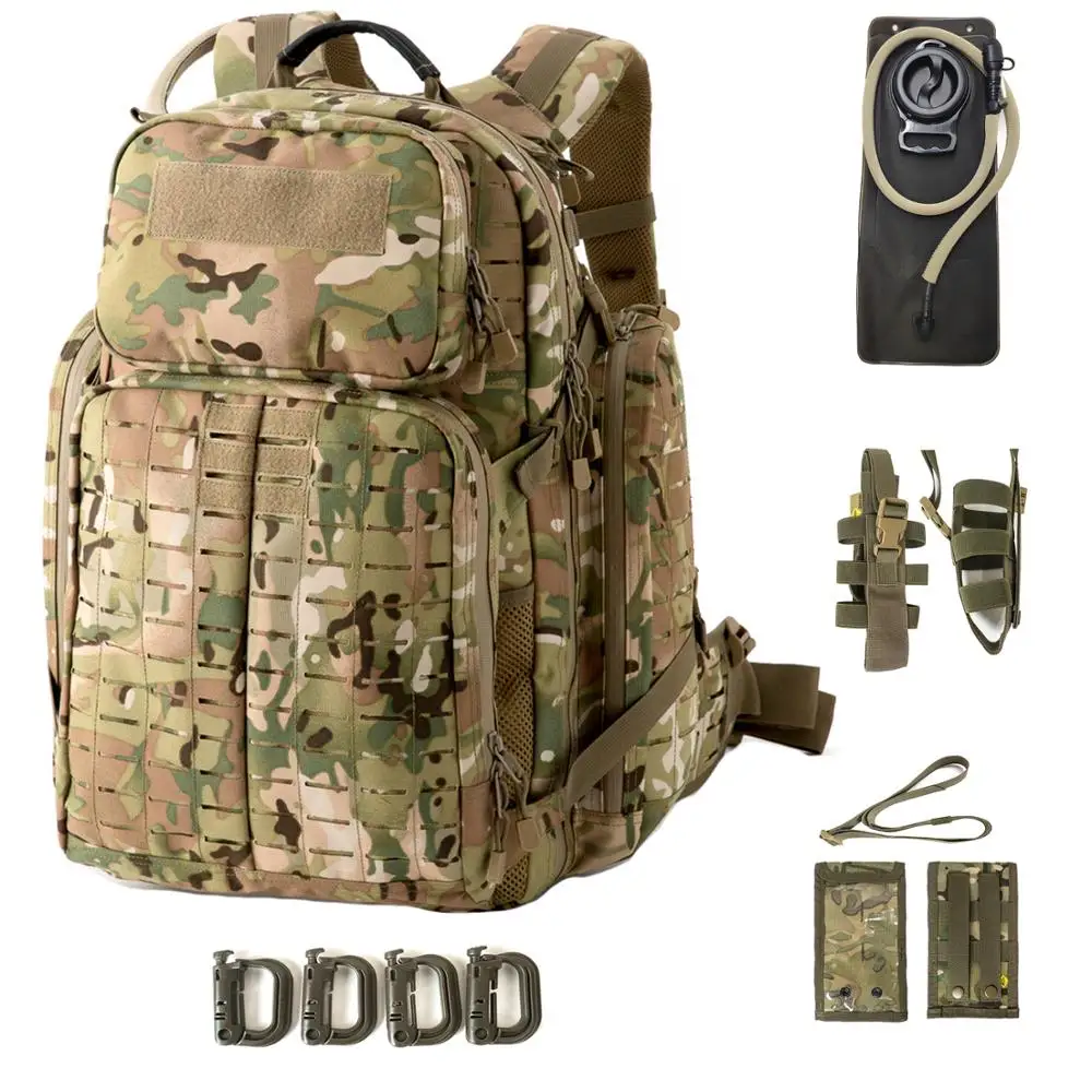 

Military Tactical Pack,72 Hours Molle Rucksack,Adventure Backpack,Bug Out Bag 55L Large