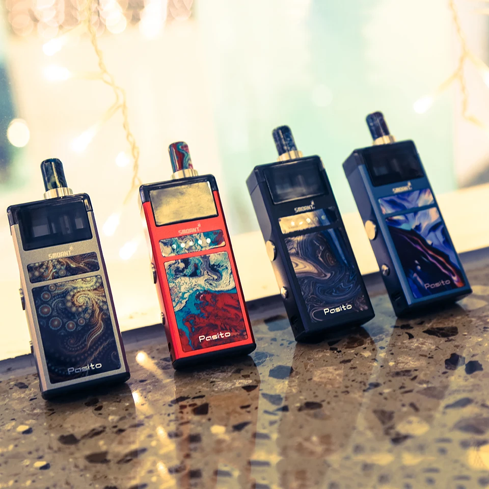 Оригинальный вейп набор Smoant Pasito испаритель с катушкой MTL и DTL RBA 3 мл картриджем