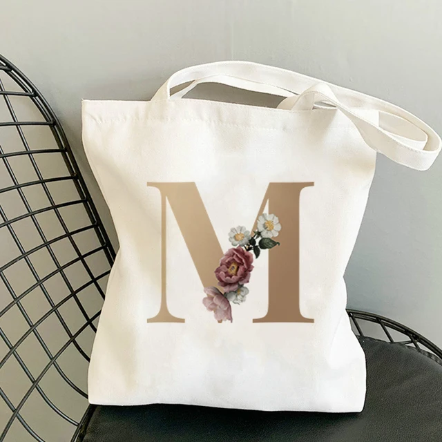 Tote Bag Anime Women Cotton on the Frame Shorts Bags Paper Shopping for Boutique Flower Letter Cart Woman Raffia Shoppers With M