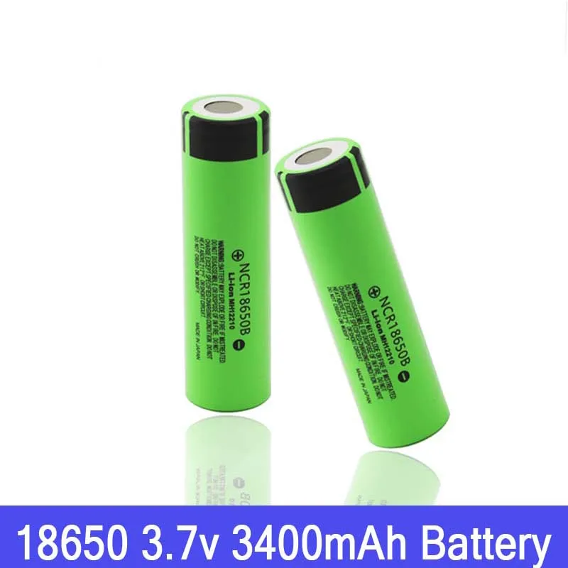 Original 18650 Battery NCR18650B 3.7 v 3400 mah 18650 Lithium Rechargeable Battery For Flashlight batteries