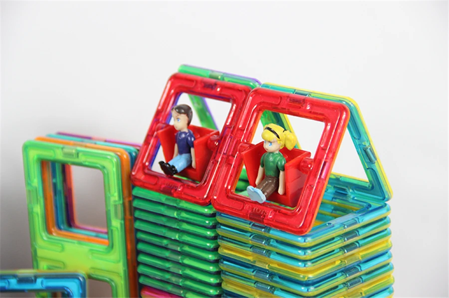 40 шт./компл. дизайнерские Магнитные DIY строительные блоки части строительные игрушки для малышей магнитные модели здания мальчик девочка Рождество Gi