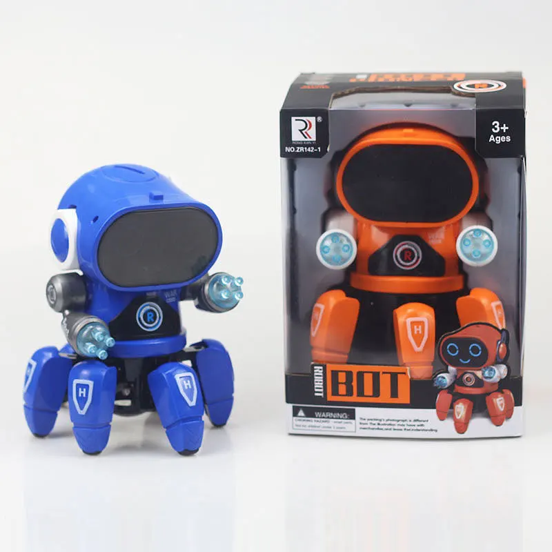Robot Toy Intelligent Robot Mini RC Robot Toys Walking Singing Dancing Led Light Kids Educational Toys Gift