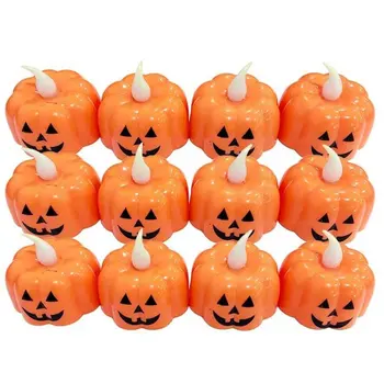 

Halloween Light Bar Ktv Decoration Props Led Electronic Glow Candle Light Skull Night Light Pumpkin Lantern
