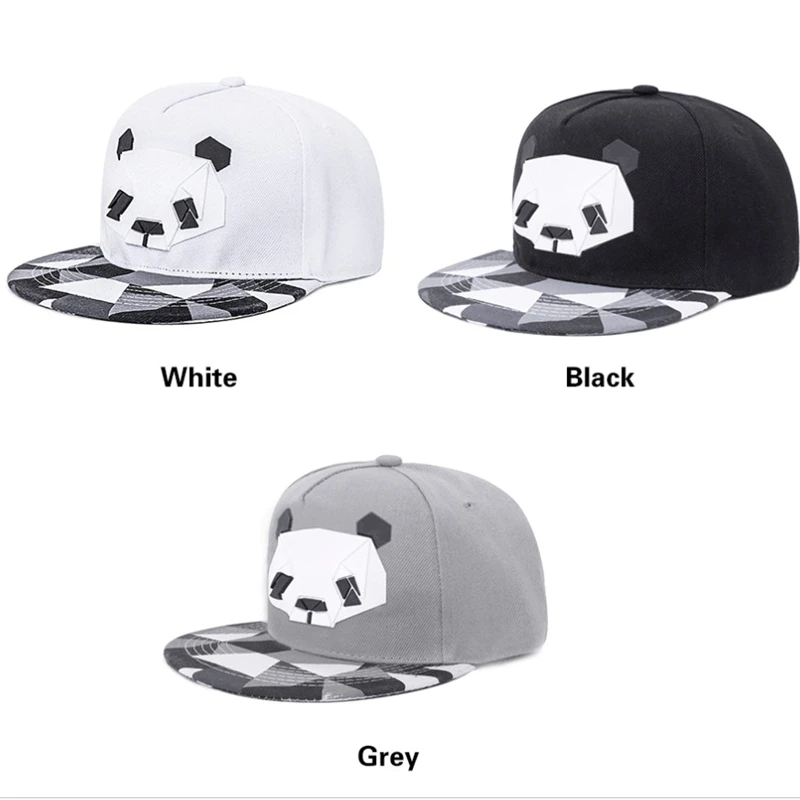 Новое поступление Snapback для бейсболка для мужчин и женщин шляпа Выходная шляпа стиль Snapback Кепка Милая панда хип хоп шапка Регулируемая hat0006