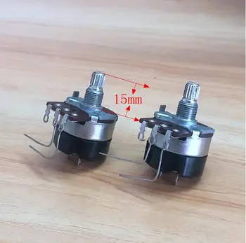

1pcs/lot pjiap switch Type 138 with switch single B25K 3-pin hole foot 2 feet bottom plum shaft length 15mm